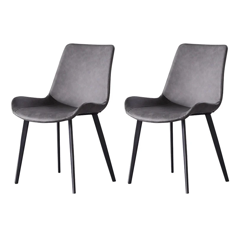 Dining Room Upholstered Chair Black Legs Parsons Dining Chair