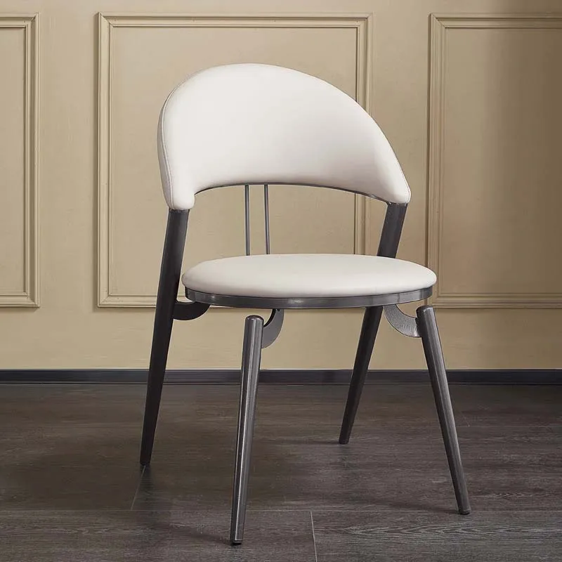 Armless Upholstered Dining Chairs Faux Leather Kitchen Dining Side Chair