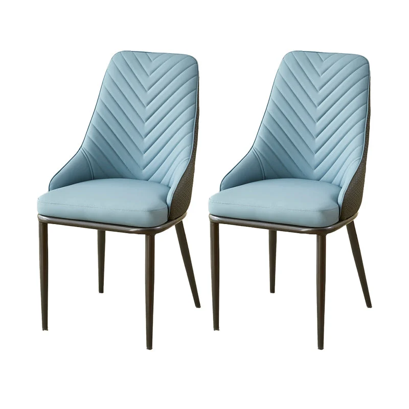 Kitchen Upholstered Dining Side Chair PU Leather Dining Chairs