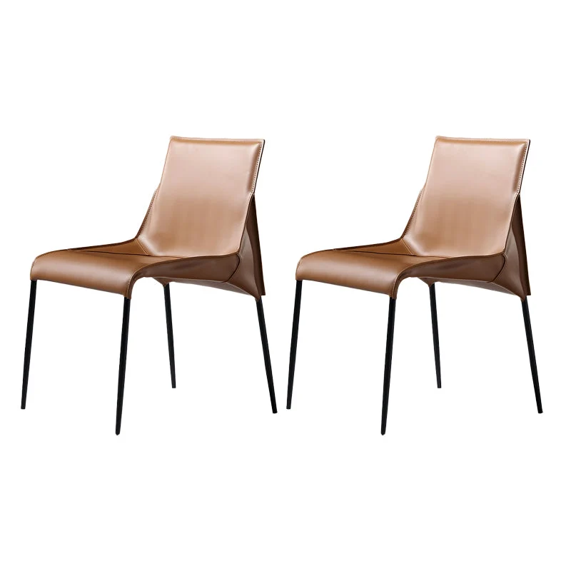 PU Leather Industrial Dining Chairs Kitchen Indoor Parsons Chair