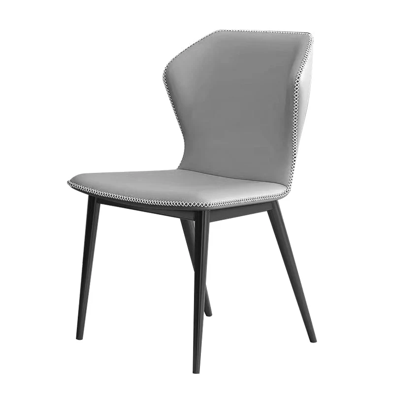 Dining Room Faux Leather Chair Kitchen Wingback Armless Chair
