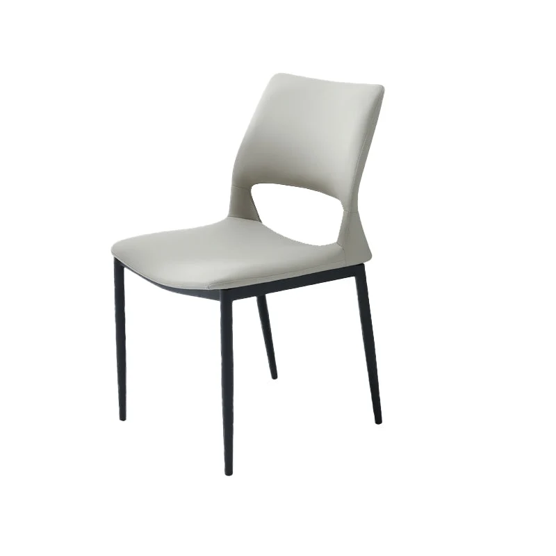 Industrial Kitchen Dining Side Chair Open Back Metal Side Chair