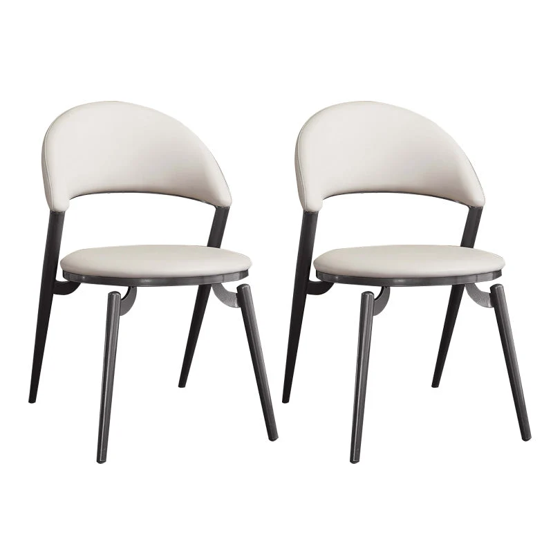 Contemporary Dining Chair Kitchen Open Back Dining Side Chair