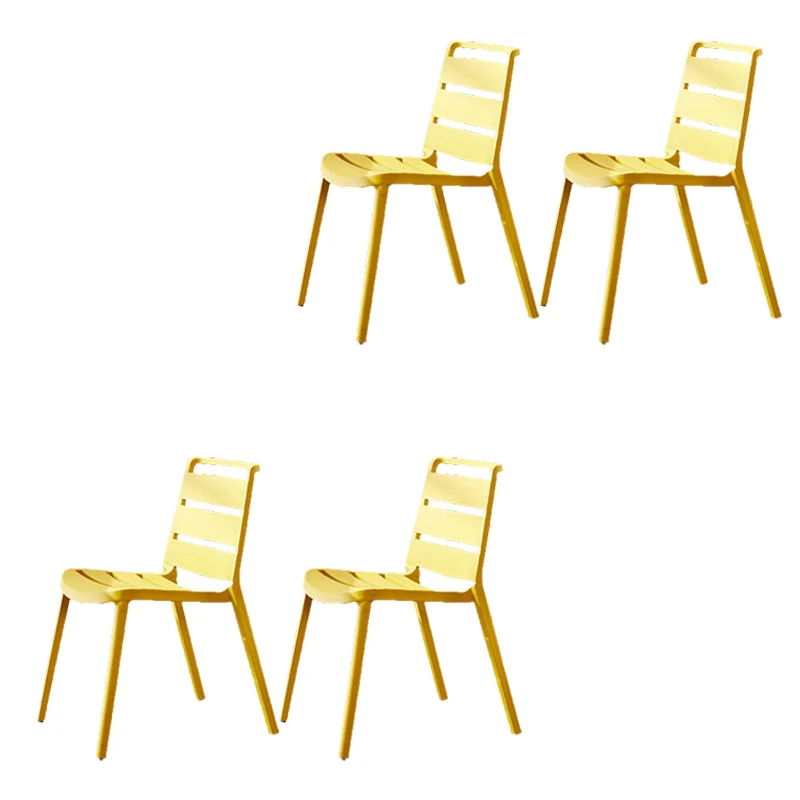Home Dining Accent Chair Dining Room Open Back Armless Side Chair