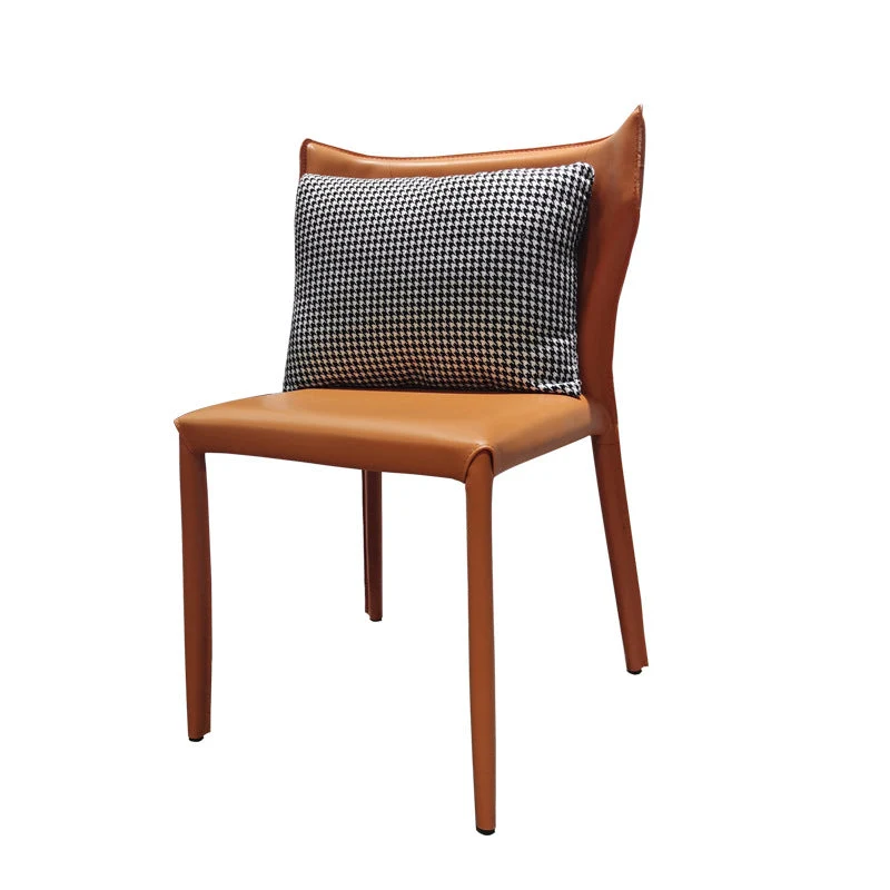 Faux Leather Kitchen Dining Armless Chair Wingback Side Chair