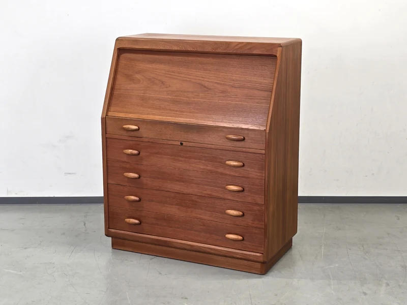 DYRLUND Sekretär Teak Mid Century Dänisch Vintage Kommode Desk Schreibtisch 60s