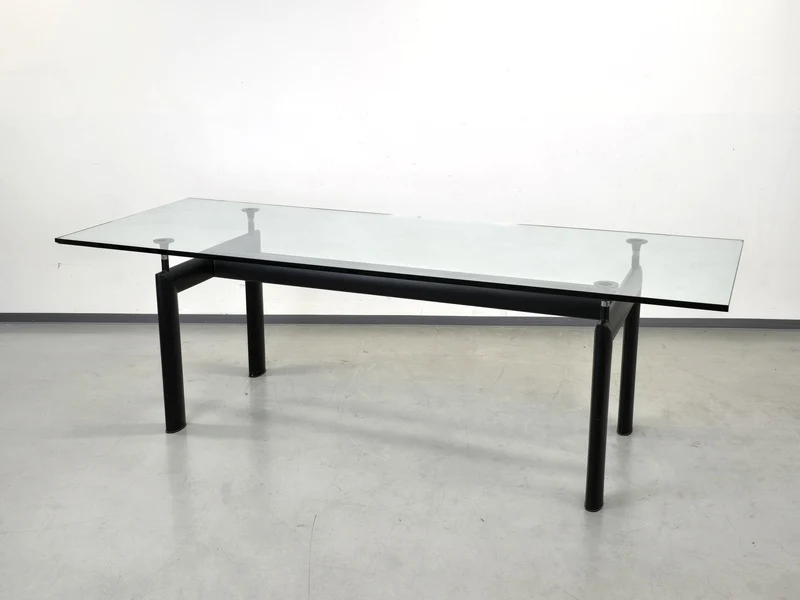 CASSINA LC6 Le Corbusier Tisch Glastisch Esstisch Schreibtisch Design Klassiker