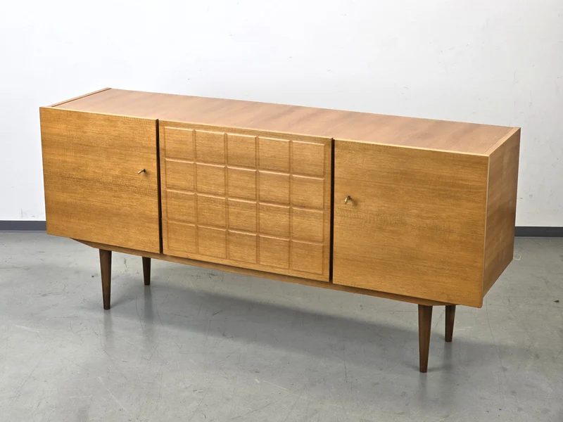 VEIGEL SIDEBOARD Mid Century Nussbaum Vintage 60er Kommode Tv Board