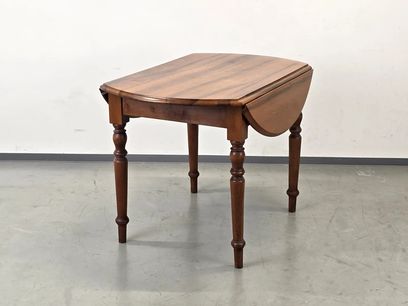 ANTIKER KLAPPTISCH Tisch Esstisch Nussbaum Gründerzeit Vintage