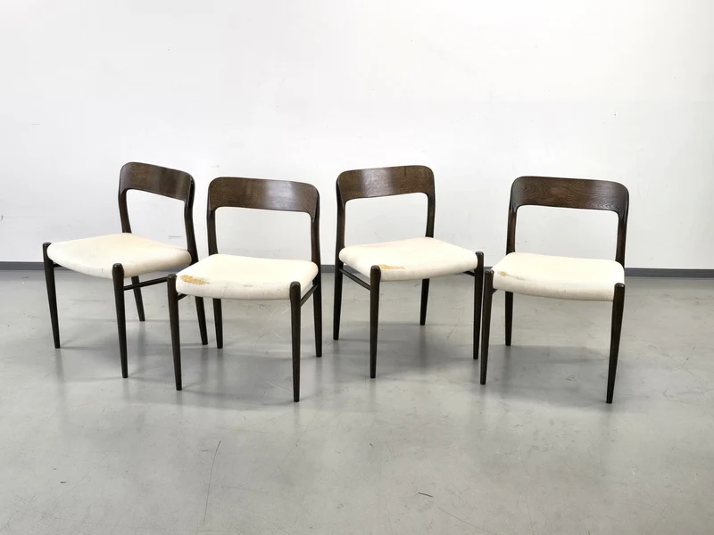 NIELS MØLLER Stuhl Modell 75 J.L. Möller Dänisch Vintage 50s 60s vintage