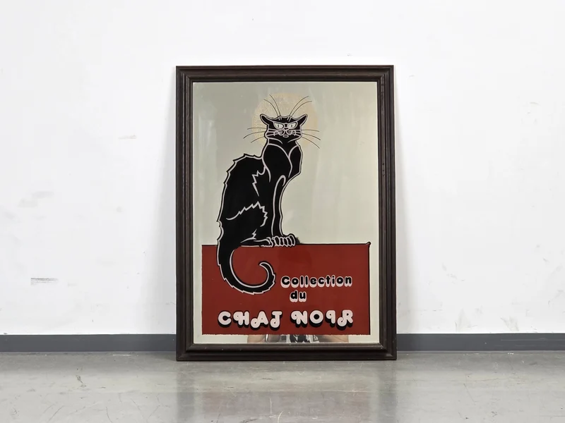 CHAT NOIR Wandspiegel Vintage Spiegel Steinlen Jugendstil Deko