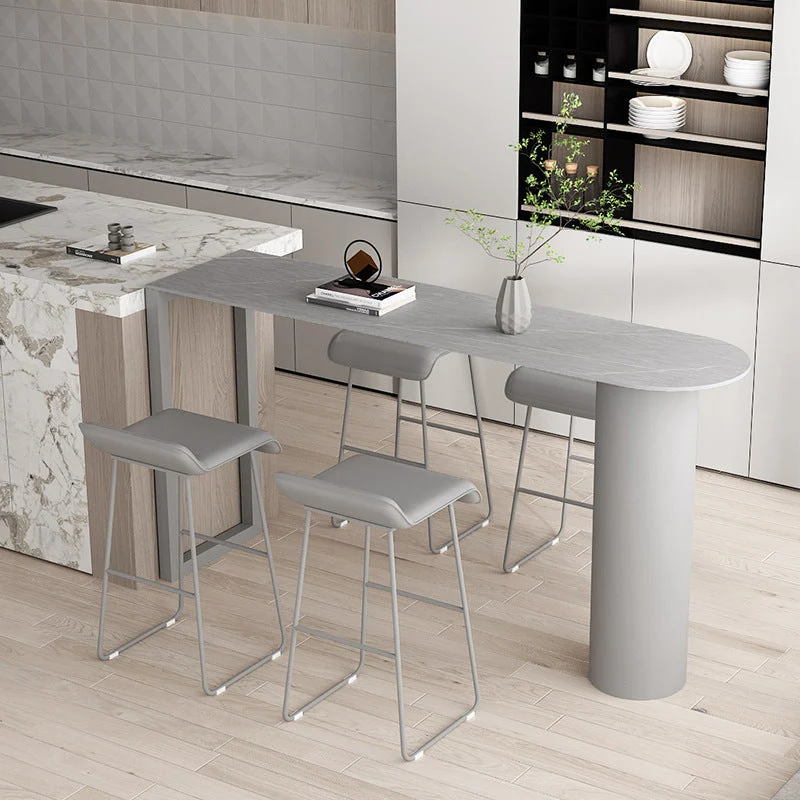 Modern Sintered Stone Bar Table Dining Table for Kitchen Living Room