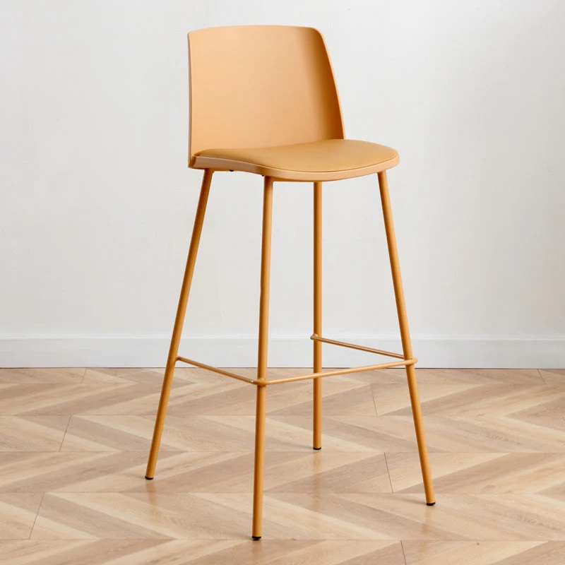 Modern Style Metal Bar Stool Plastic Backrest Counter Stool for Bristol