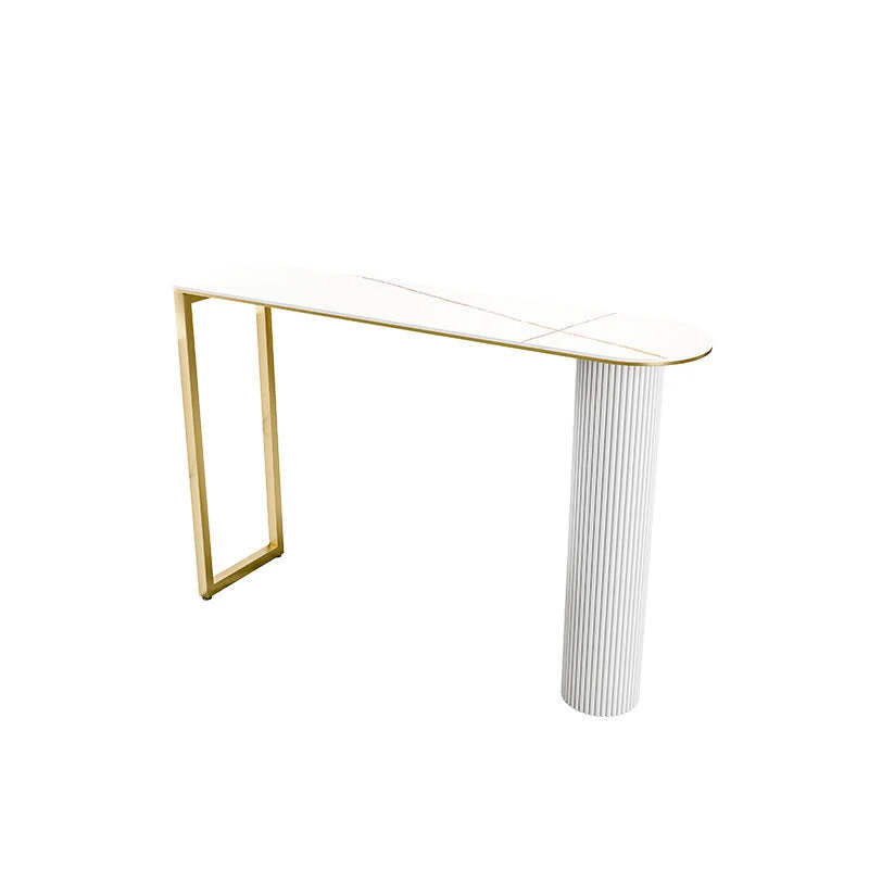 Modern Style Stone Bar Table Bar Double pedestal Bar Desk for Indoor