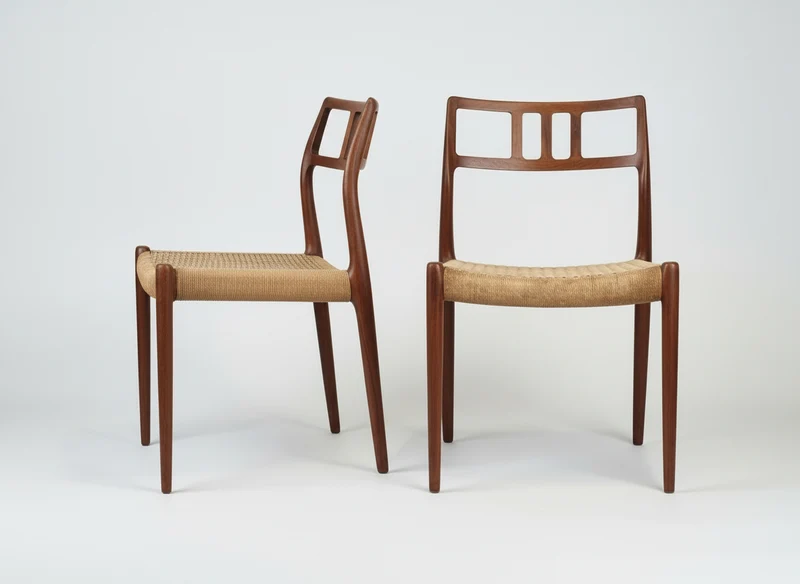 6 NIELS O MOLLER TEAK STUHL holz stühle esszimmer esstisch küche designer