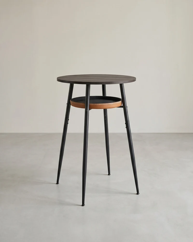 Design-Stehtisch – Runder Tisch mit Schublade – Preisgekröntes Design