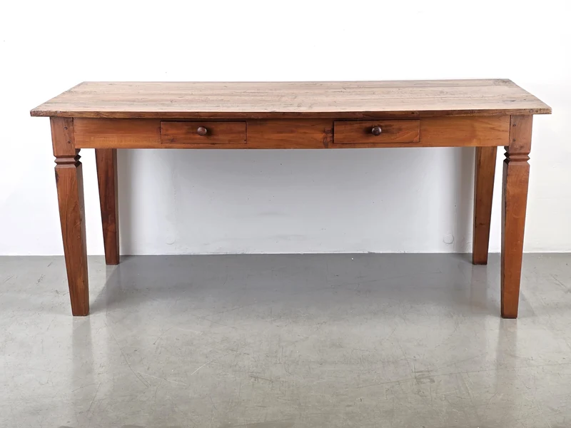 ANTIKER ESSTISCH tafel schreibtisch tisch massivholz tisch vintage schubladen