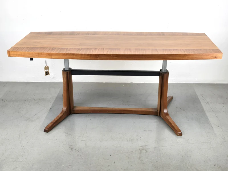 ILSE TISCH couchtisch esstisch schreibtisch vintage holz nussbaum mid century