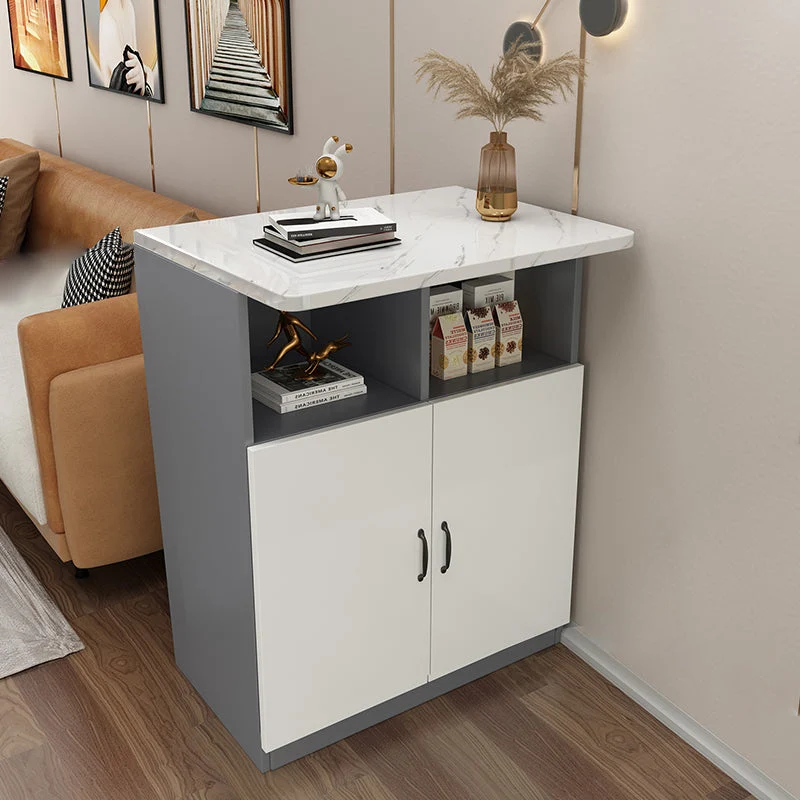Indoor Contemporary Bar Dining Table Rectangle Bar Table with Cabinet