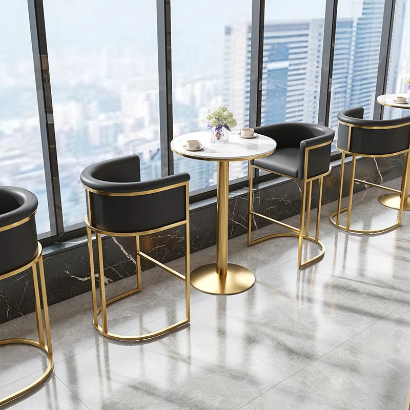 Sintered Stone Bar Table Traditional Luxury Dining Table for Kitchen Living Room