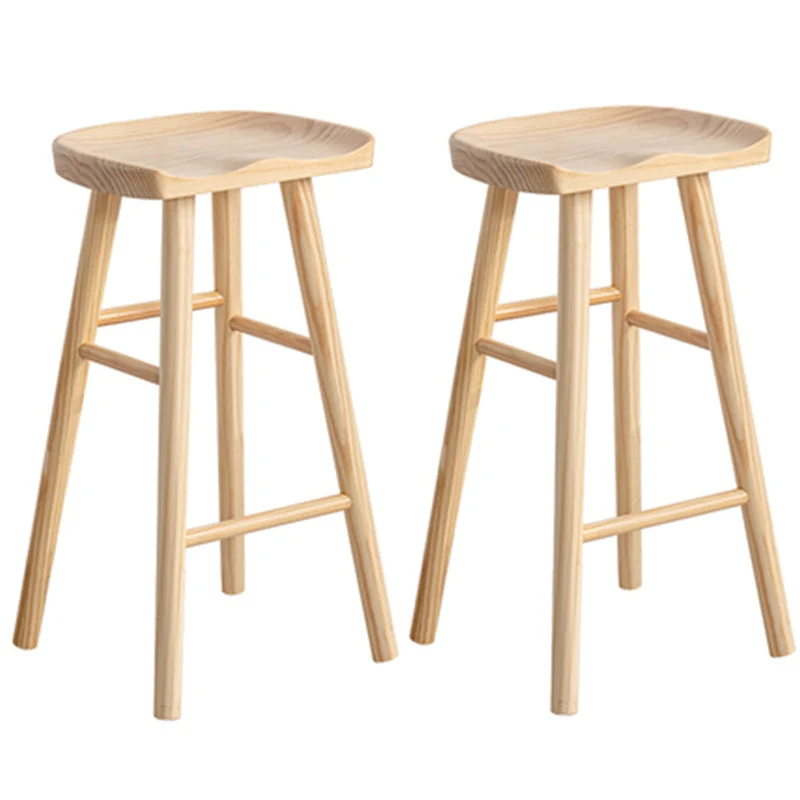 Industrial Irregular Shape Bar Table Set 1/5 Pieces Wooden Counter Table with Stools