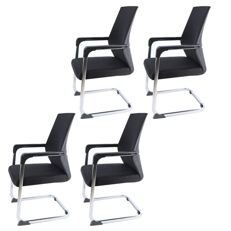 No Wheels Mid-back Office Chair Ergonomic Computer Task Mesh Desk Chair