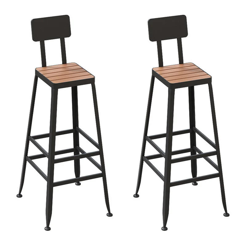 Modern 1/2/5 Pieces Reclaimed Wood Bar Table Set Fixed Table Counter Table
