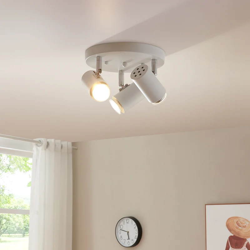 Deckenleuchte Bathgate 3 x GU10 Weiß [lux.pro]