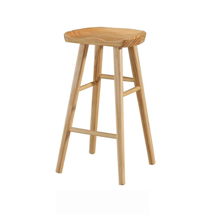 Contemporary Bar Set 1/2 Pieces Solid Wood Pub table with Upholstered Stools