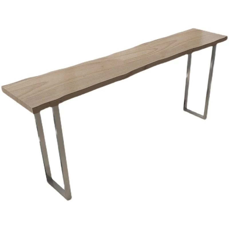 Solid Wood Rectangular Table Industrial Style Home Bar Table