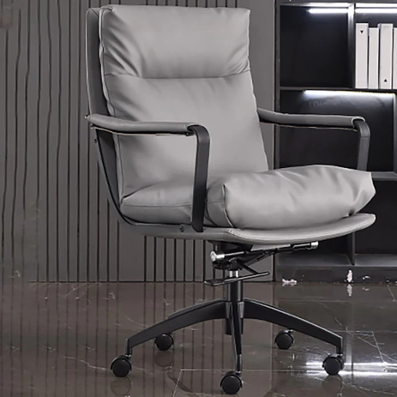 Modern Managers Chair Padded Arms Executive Chair with Wheels for Office