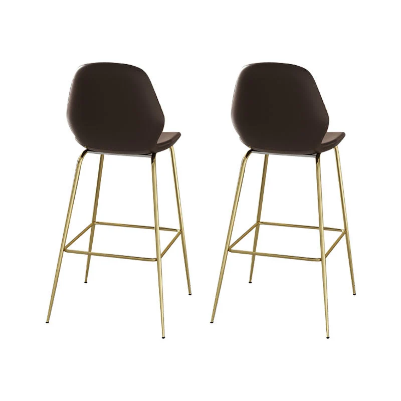 Glam Rectangular Pub Table Set 1/2/3 Pcs Stone Bar Table and Leather Bar Stools