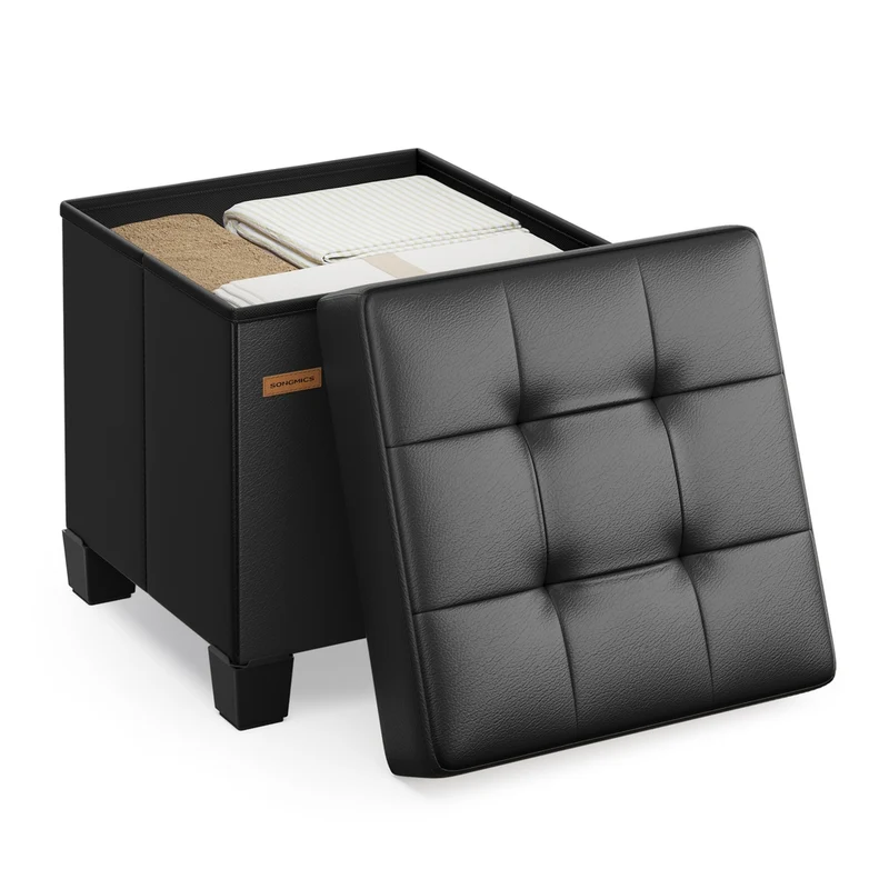 Sitzhocker mit Stauraum und klappbarer Sitzbank