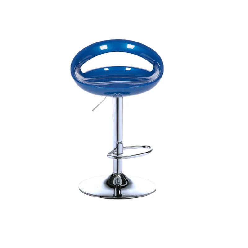 Low Back Plastic Dining Stools Armless Bar Stools with Metal Base