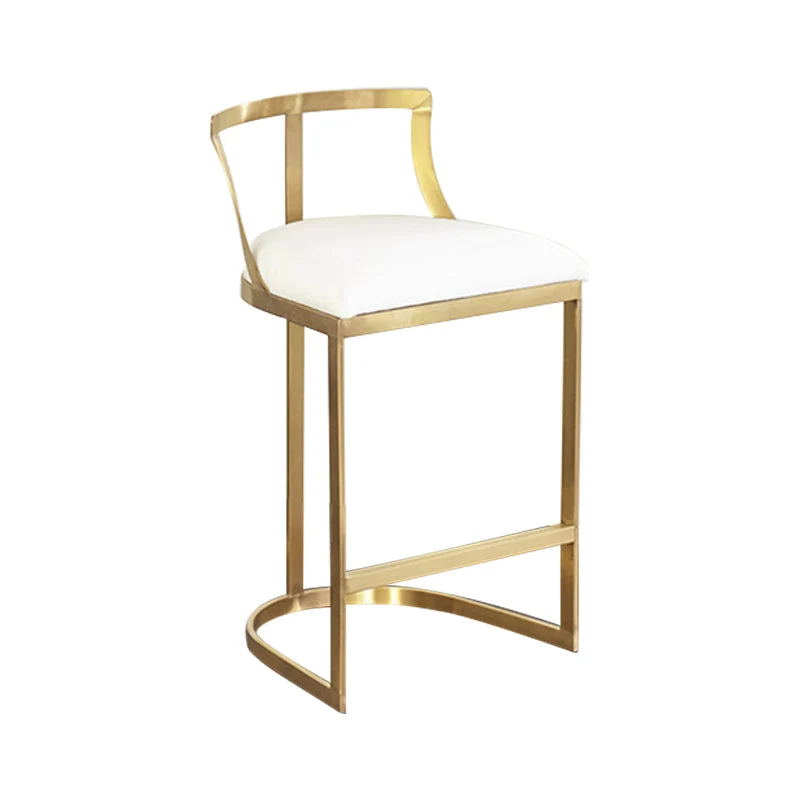 Scandinavian Bar and Counter Stool Upholstered Stool with Pedestal Base