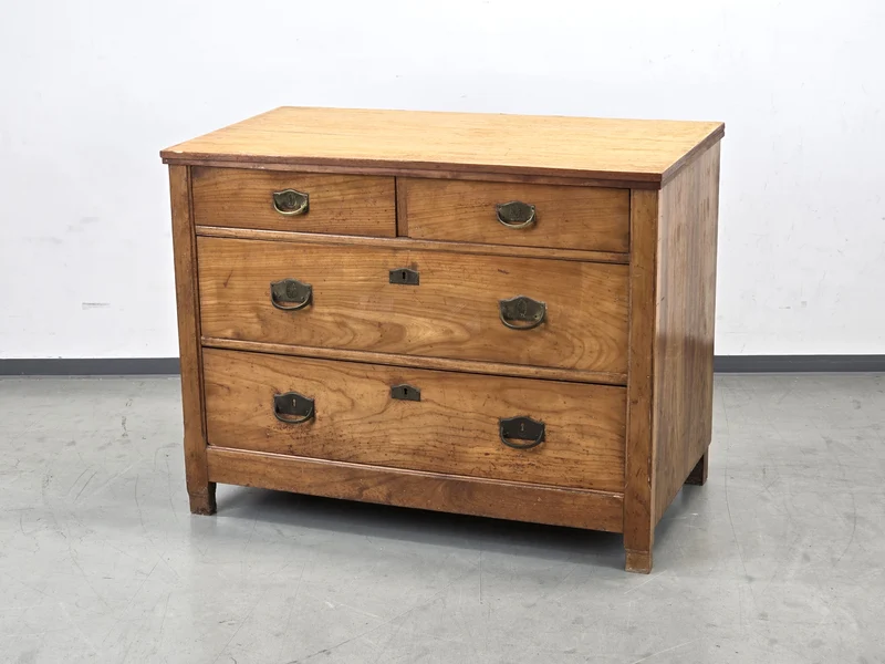ANTIKE KOMMODE Biedermeier Holz Schubladen Schrank Vintage