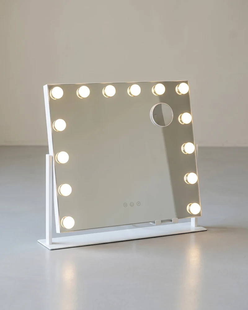 Schminkspiegel - 14 LED-Lampen - Mit USB-Ladegerät Und Touch-Bedienung