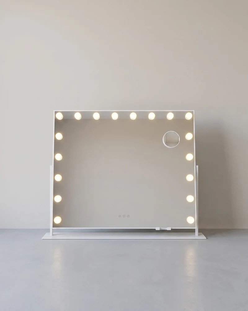 Schminkspiegel - 18 LED-Lampen - Mit USB-Ladegerät Und Touch-Bedienung