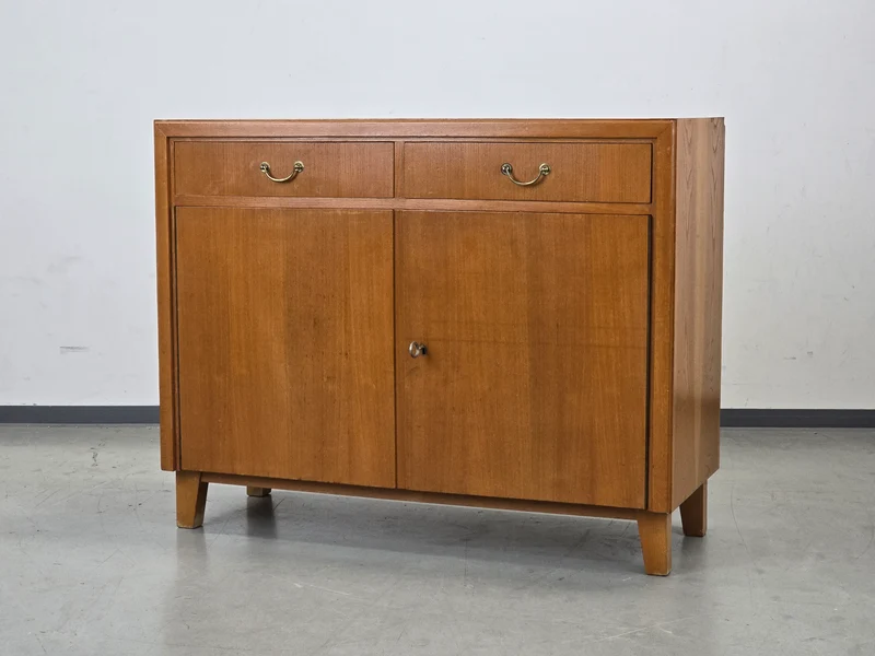 VINTAGE SIDEBOARD Mid Century Kommode Anrichte 60er Jahre Design Birke Messing