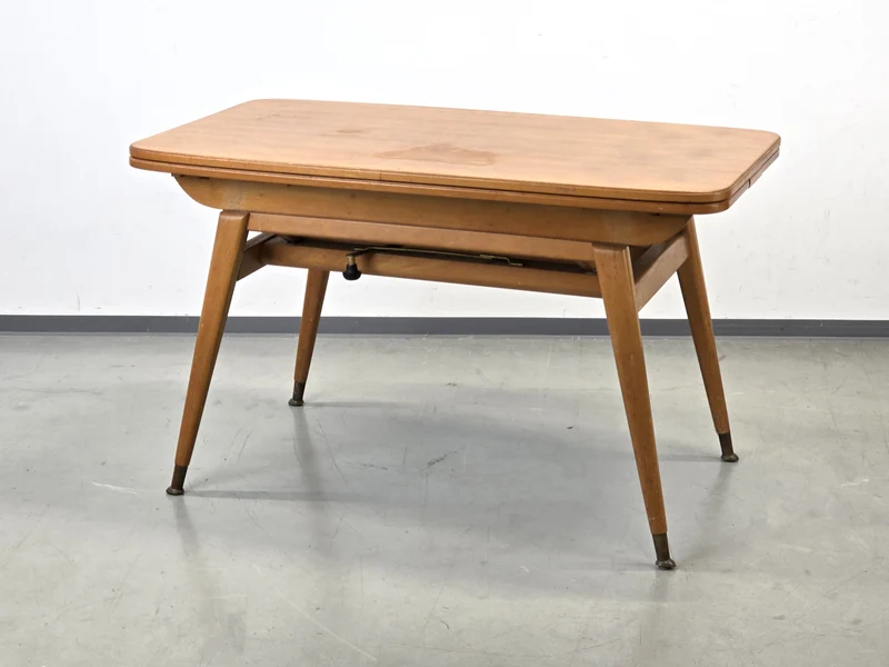 MID CENTURY Esstisch Kurbeltisch höhenverstellbar ausziehbar Vintage 60er