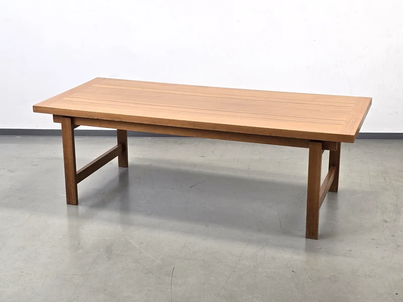 VINTAGE COUCHTISCH Eiche Teak Dänisches Design 60er Mid Century Coffee Table