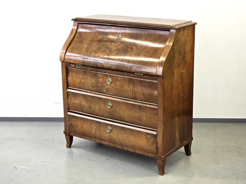 ANTIK SEKRETÄR Biedermeier Mahagoni Kommode Schreibtisch Vintage