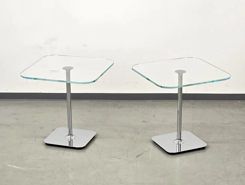 JOOP! BEISTELLTISCH Glas Chrom Couchtisch Nachttisch Modern Design Luxus