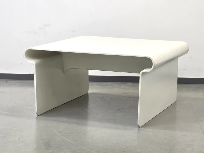 ROCHE BOBOIS Design Couchtisch Mario Bellini Stil 70er Vintage Lack Weiß