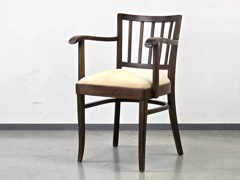 JUGENDSTIL STUHL Wiener Moderne Armlehnstuhl Buche Thonet Stil Antik Holz
