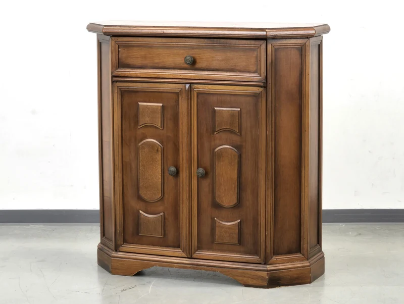 VINTAGE KOMMODE Sideboard Schrank Nussbaum-Optik Rustikal Mid Century Flur