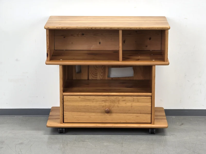 VINTAGE TV-REEL Kommode Sideboard Kiefer Rollen 60er 70er Mid Century Design Loft