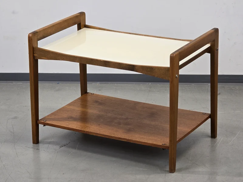 VINTAGE BEISTELLTISCH Mid Century Holz Servierwagen 60er Jahre Retro Teetisch