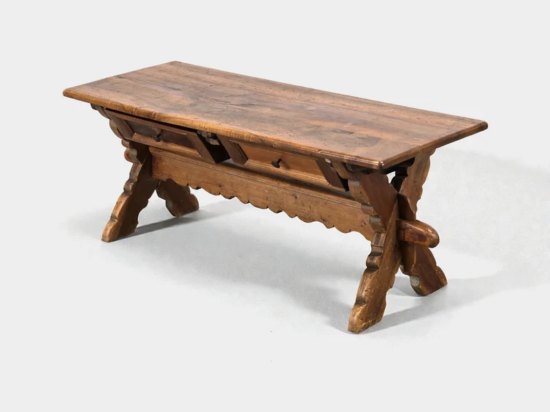 ANTIQUER COUCHTISCH Wangentisch Beistelltisch Massivholz Vintage Landhaus AC7