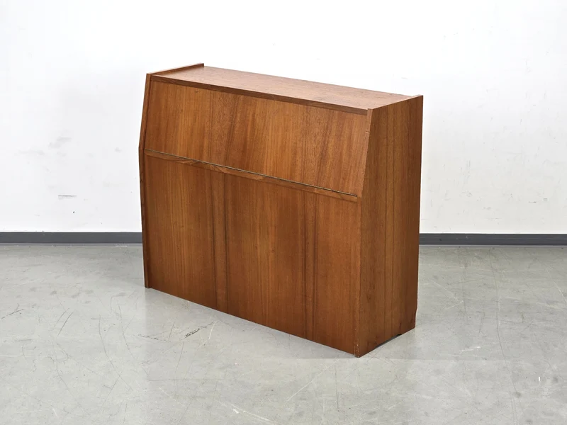 VINTAGE WÄSCHETRUHE Teak Mid Century Wäschesammler 60er Design Holz Truhe Retro